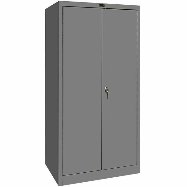 Hallowell 36'' x 18'' x 72'' Gray Storage Cabinet with Solid Doors - Unassembled 415S18HG 434415S18HG